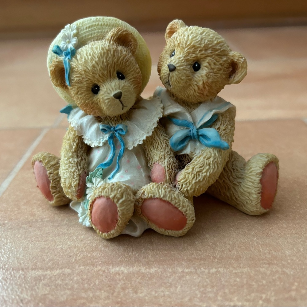 Hamilton Vintage "Special Friends" Sailor Coastal Couple Teddy Bear Figurine